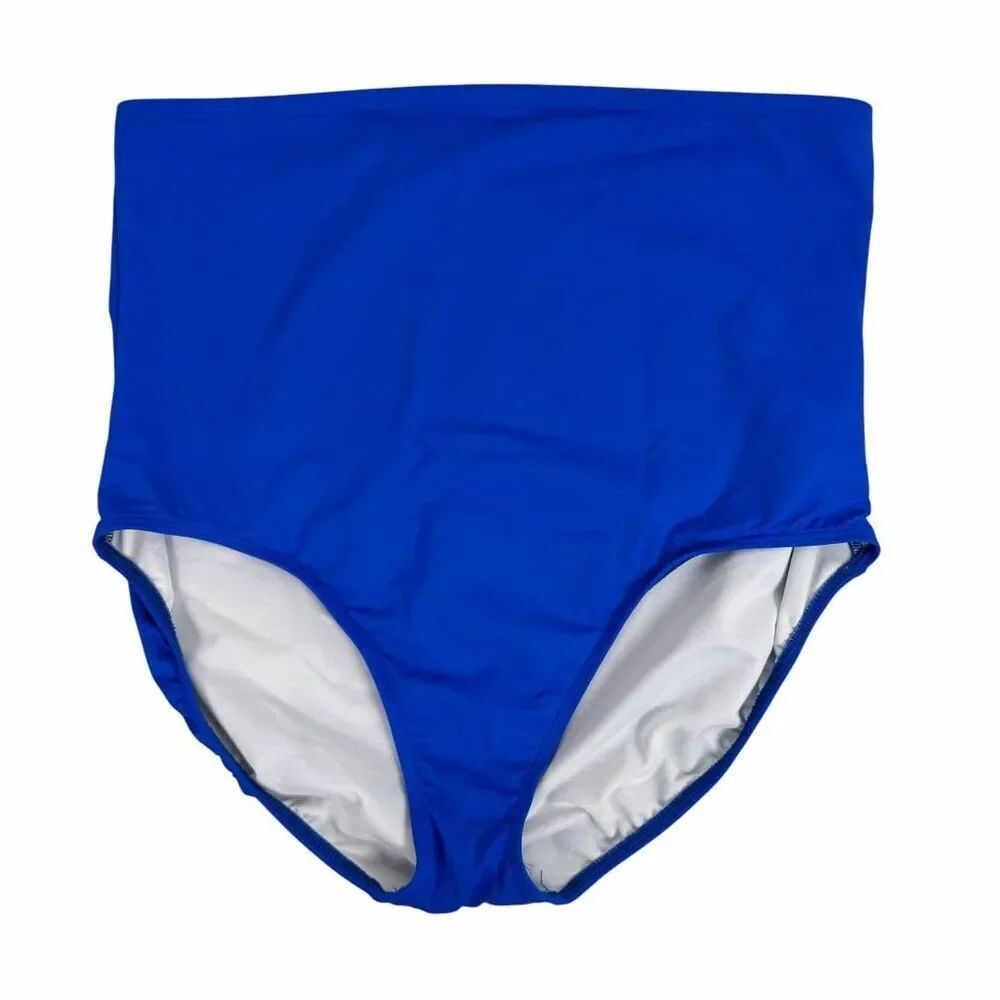 Lands End Ultra High Waisted Bottom size 22W Bright Blue